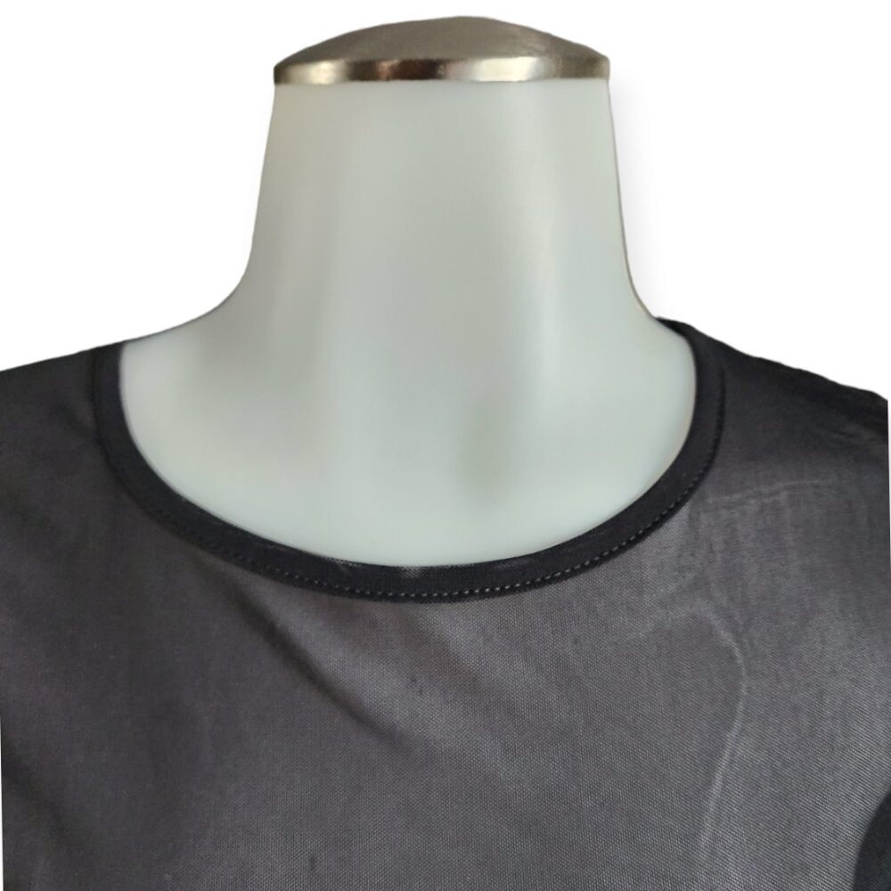 Mind Code Sheer See Through Top. - image 2